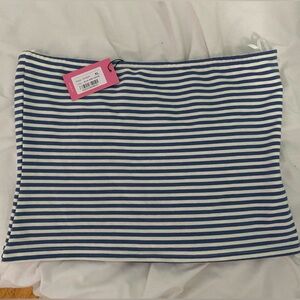 Edikted Blue and White Striped Skirt